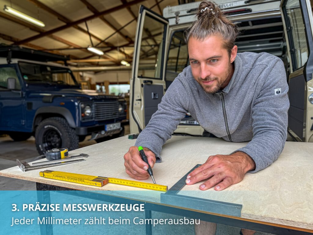 Camperausbau-Werkzeug: Messwerkzeuge für Camper-Ausbau