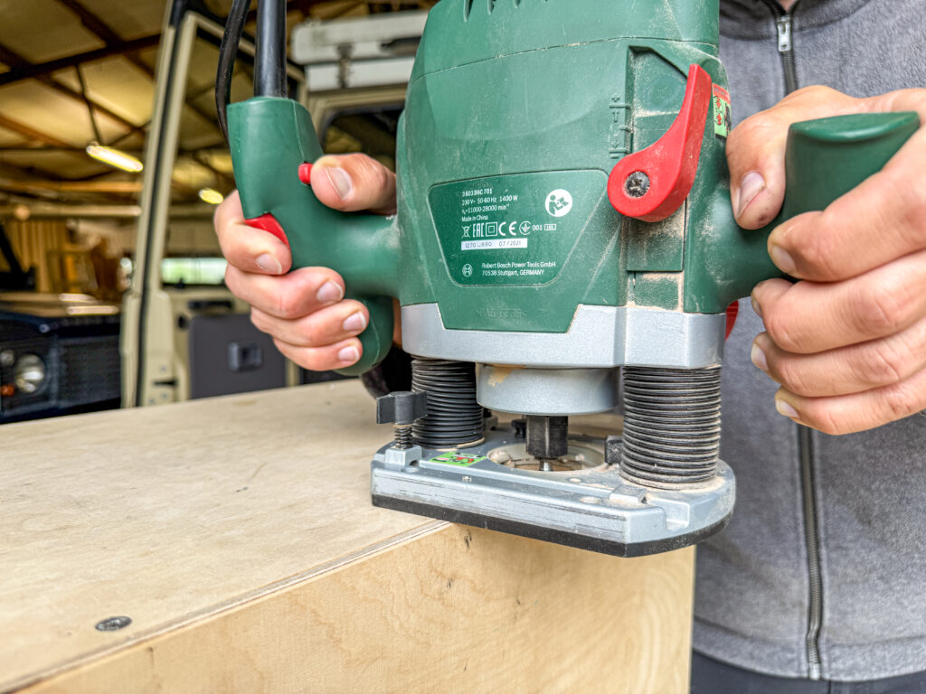 camperausbau werkzeug oberfraese kanten abrunden